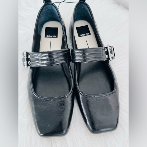 Dolce Vita Arora Ballet Mary Jane Patent Flats Sandals - Picture 10 of 15